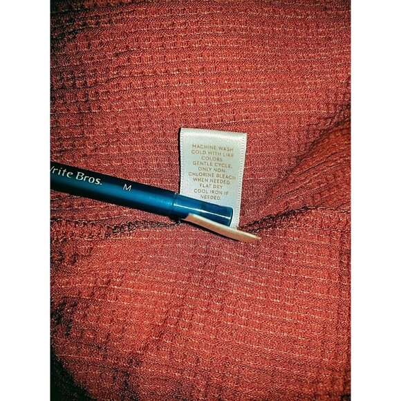 LC Lauren Conrad Top Blouse Women Keyhole Back Bell Short Sleeve Size Medium - Picture 7 of 7